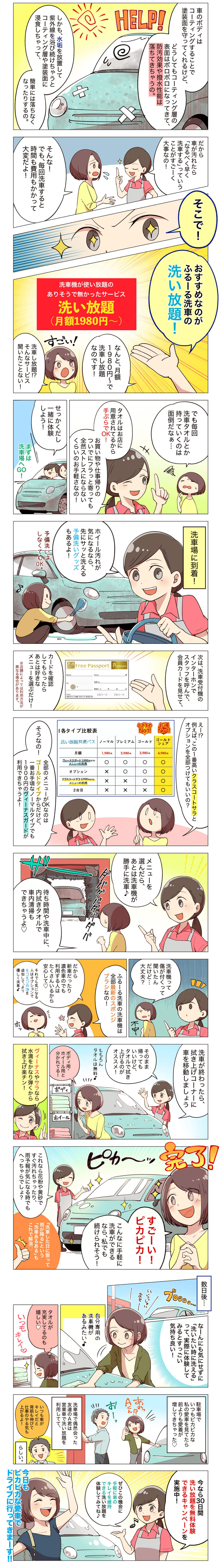 マンガでわかる洗い放題