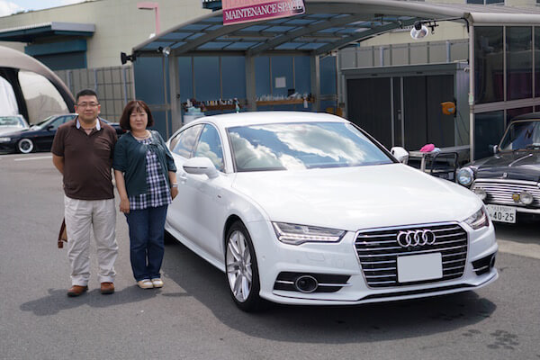 アウディの洗車をさせていただいたお客様